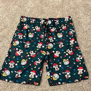 Vinco Men’s Christmas Santa Mickey & Friends Shorts/Swim Shorts Disney